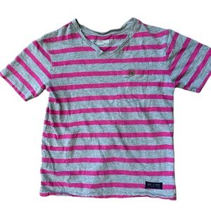 Boys Gap Striped V-Neck Tee (Size 8)